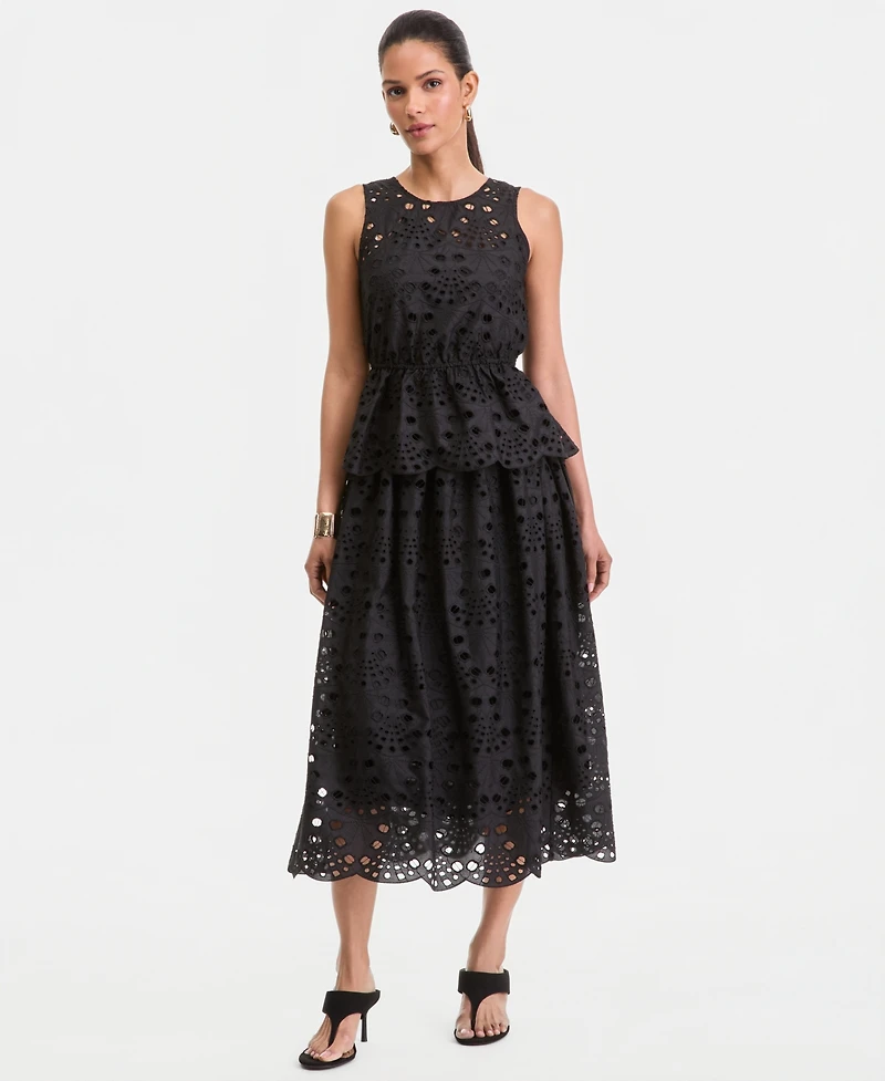 I.n.c. International Concepts Women's Eyelet Midi Skirt, Macy's Exclusive