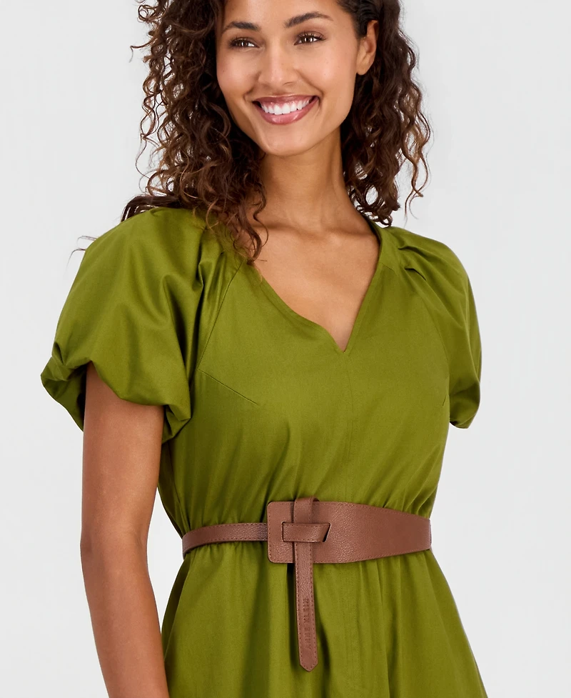 Anne Klein Women's Belted Midi Dress