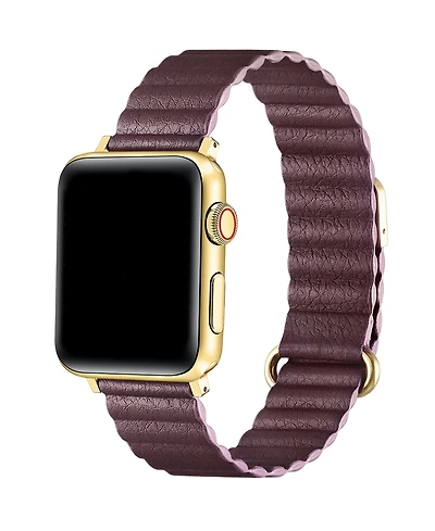 Posh Tech Dakota Faux Leather Band for Apple Watch