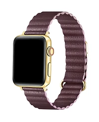 Posh Tech Dakota Faux Leather Band for Apple Watch