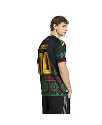 Adidas Men's Black Jamaica National Team Bob Marley Away 10 Replica Jersey