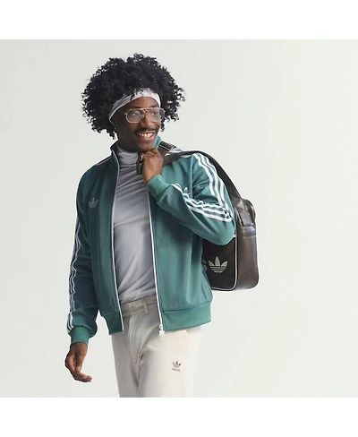 Adidas Men's Green Jamaica National Team Bob Marley Originals Full-Zip Track Jacket