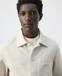 Mango Men's Cotton-Linen Denim Jacket