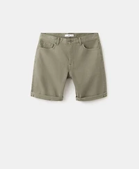 Mango Men's Slim-Fit Denim 9.45" Bermuda Shorts