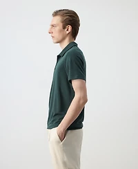 Mango Men's Fine-Knit Polo Shirt