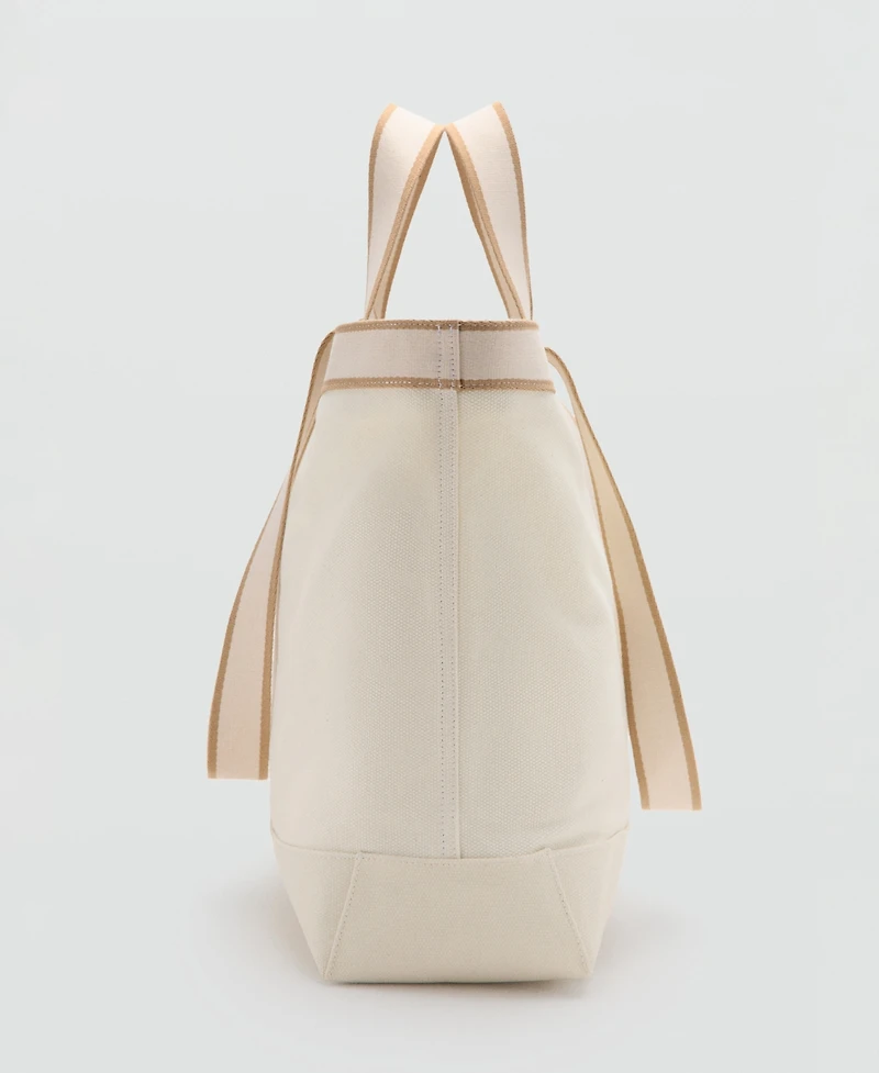 Mango Men's Piping Detail Tote Bag