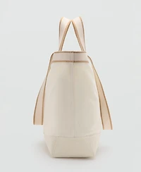 Mango Men's Piping Detail Tote Bag