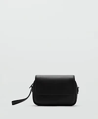 Mango Men's Leather Strap Bag