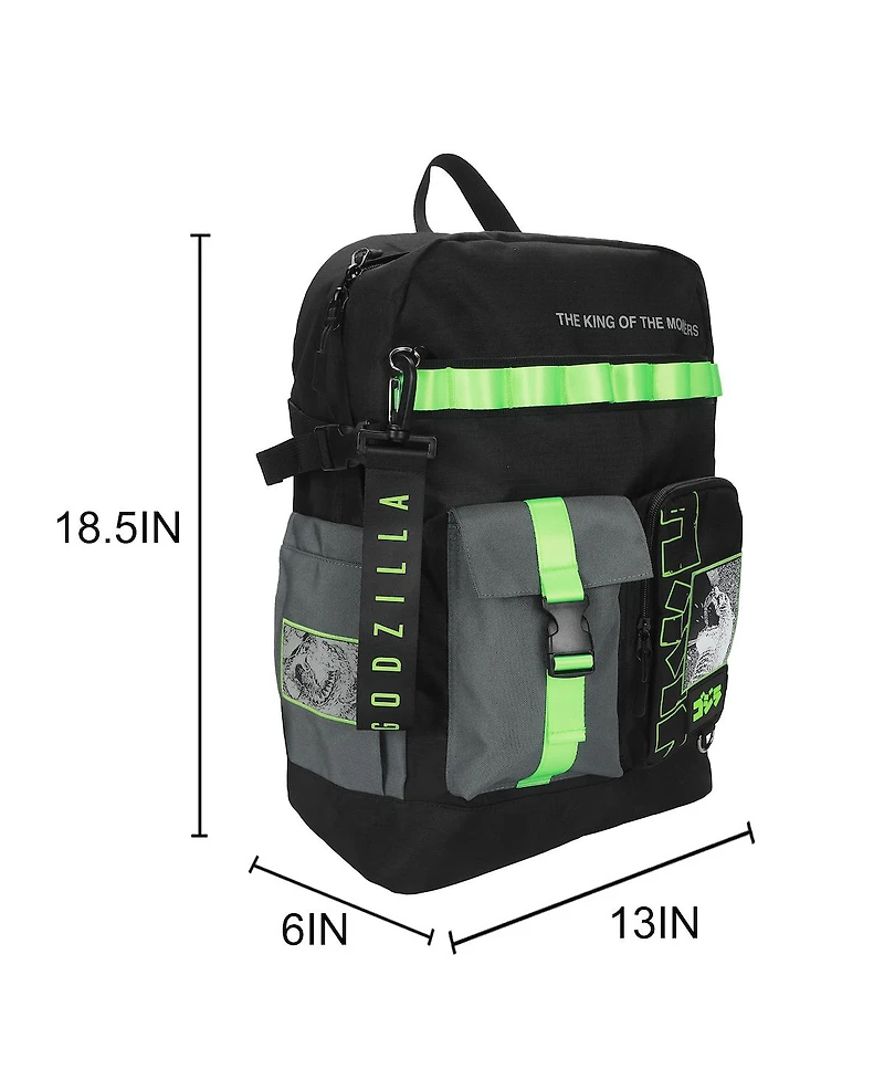 Godzilla The King Of The Monsters Adult 18.5" Utility Backpack