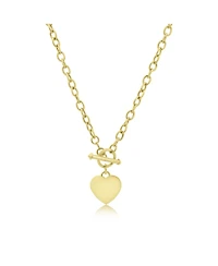 The Lovery Heart Toggle Necklace 14K Gold-Plated Sterling Silver