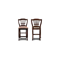 New Classic Furniture Bixby Wood Counter Chair with Fabric Seat