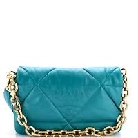 Pre-Owned Prada Padded Shoulder Bag Quilted Nappa Leather