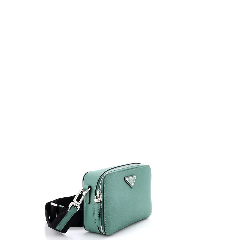 Pre-Owned Prada Mini Brique Camera Crossbody Bag Saffiano Leather