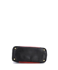 Pre-Owned Prada Medium Bicolor Double Zip Lux Tote Saffiano Leather