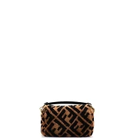 Pre-Owned Fendi Mini Baguette Nm Bag Zucca Shearling