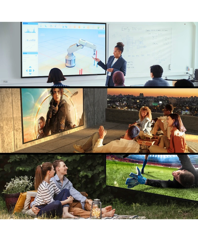 Ultimea E-alr 100'' 16:9 Home Projector Screen, Portable and Lightweight