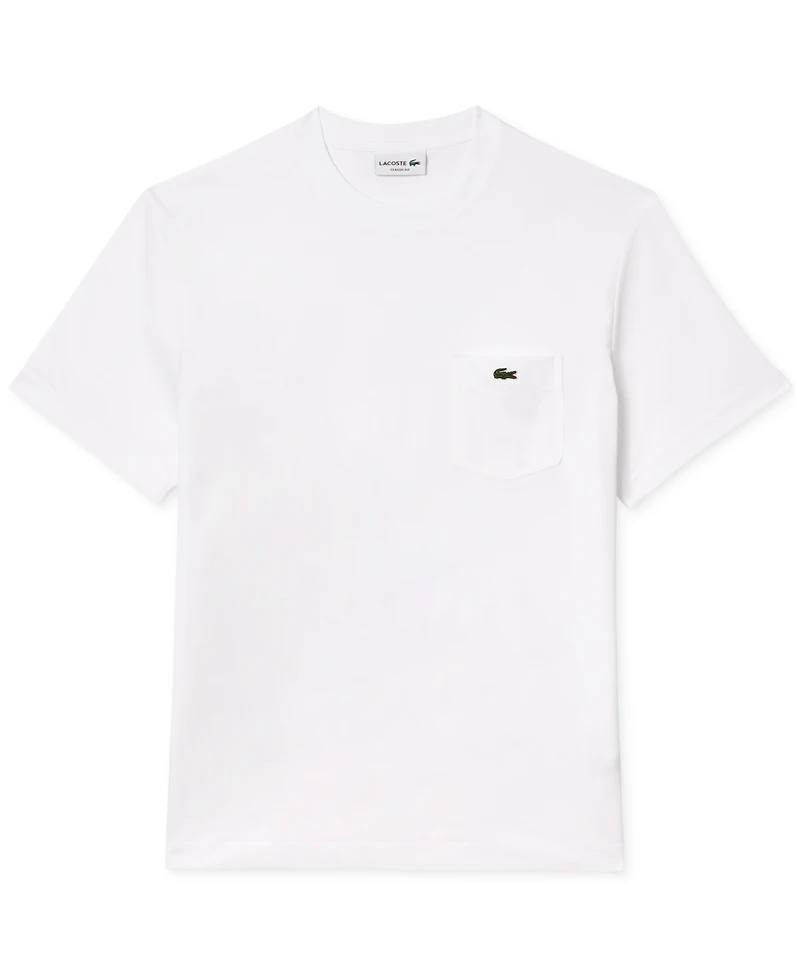 Lacoste Men's Front Pocket Crewneck Jersey T-Shirt