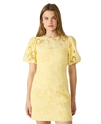 Steve Madden Juniors' Elly Ballon Short-Sleeve Mini Dress