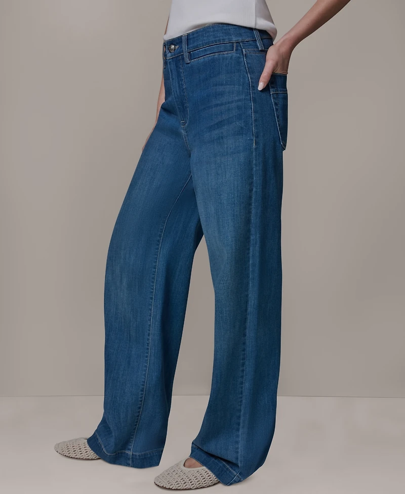 Donna Karan Weekend Women's High-Rise Wide Leg Trousers