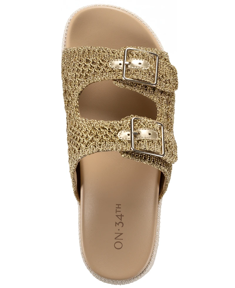 On 34th Women's Tatyana Round Toe Flat Sandals, Macy's Exclusive
