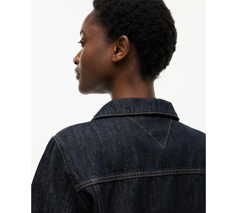 Tommy Hilfiger Women's Cotton Collared Denim Jacket