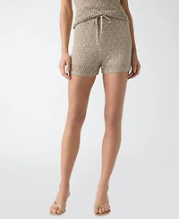 Guess Women's Serina Pointelle Stitch Pull-On Shorts