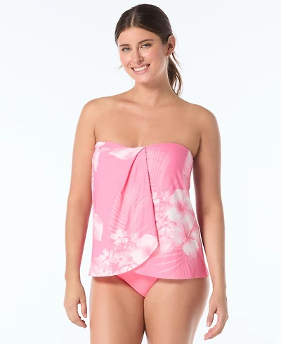 Coco Reef Women's Bandeau Neck Contours Clarity Swim Tankini Top
