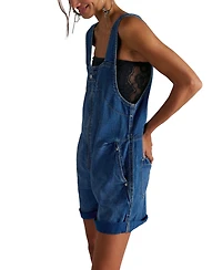 Free People Women's Square Neck Jude Shortalls