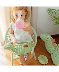 Momiji Dinosaur Handcrafted Rattan Storage Basket