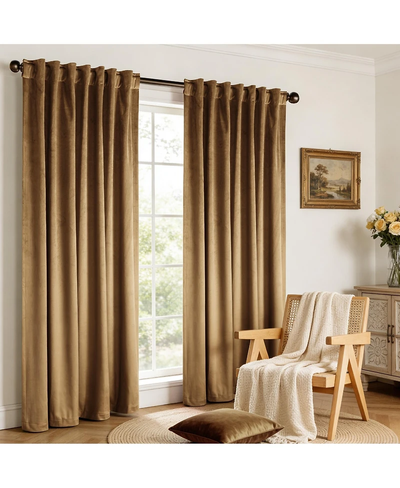 Velvet Room Darkening Back Tab Pair