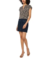 Vince Camuto Women's V-Neck Short-Sleeve Top