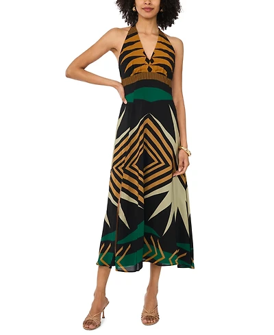 Vince Camuto Women's Racerback V-Neck Midi Dress