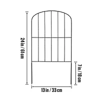 Sugift 24 in H x 30 feet L Garden Fence Animal Barrier No Dig Underground Fence