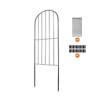 Sugift 24 in H x 30 feet L Garden Fence Animal Barrier No Dig Underground Fence