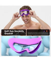 Gnuadz 2pc Swim Goggles Adult Wide View Uv Protection Clear Lens