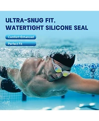 Gnuadz Swim Goggles Anti-fog Uv Protection Leak-proof Adult Wide View