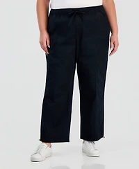 Style & Co Plus High-Rise Bungee Crop Pants, Macy's Exclusive