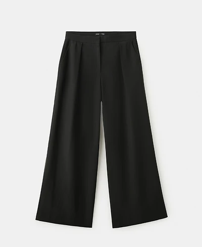 Mango Women's Straight-Fit Lyocell Pants