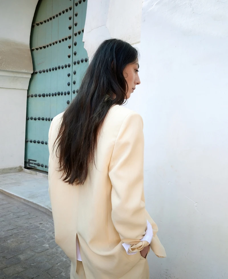 Mango Women's Linen Suit Blazer