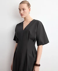Mango Women's Lyocell A-Line Dress