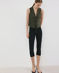Mango Women's Straps And Bows Shirt