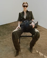Mango Women's Lyocell Shirt Jumpsuit