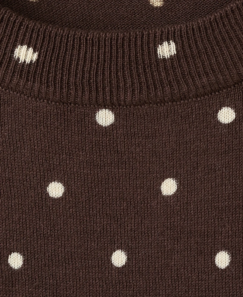 Mango Women's Polka-Dot Knitted Sweater