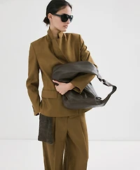 Mango Women's Linen Suit Blazer