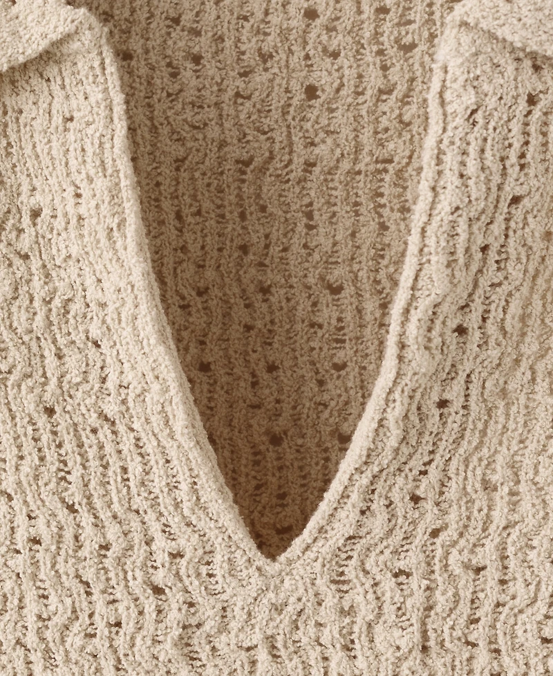 Mango Women's Knitted Polo-Neck Sweater