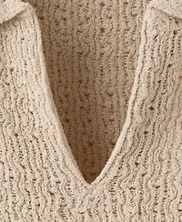 Mango Women's Knitted Polo-Neck Sweater