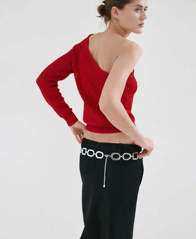 Mango Women's Asymmetric Knit Sweater