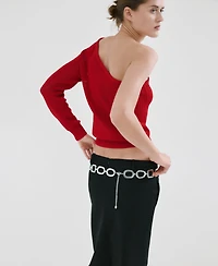 Mango Women's Asymmetric Knit Sweater
