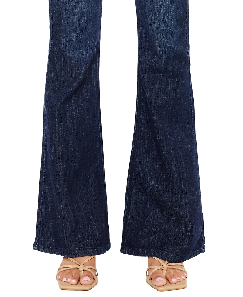 KanCan Women's Celestine Mid-Rise Flare Jeans