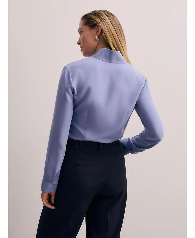 The Fold Women's Bowery Stretch Silk Blouse